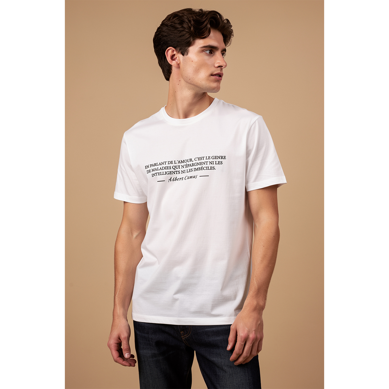 T-shirt with a quote by Albert Camus
