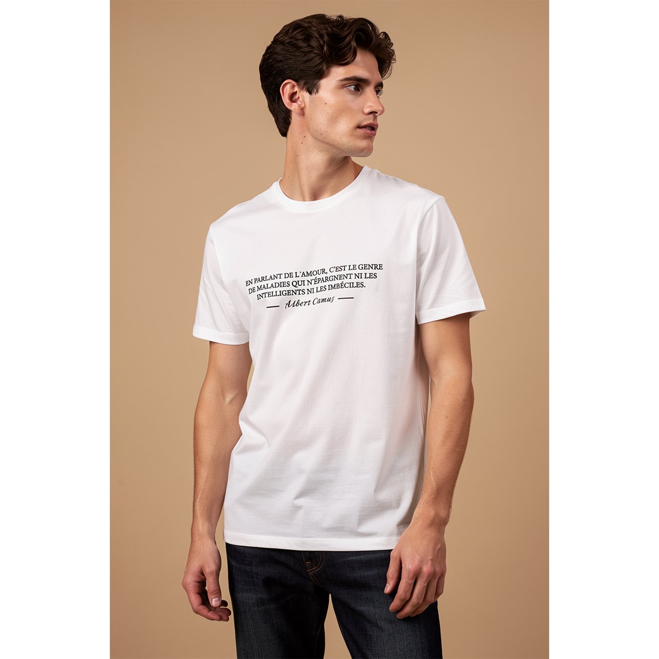T-shirt with a quote by Albert Camus