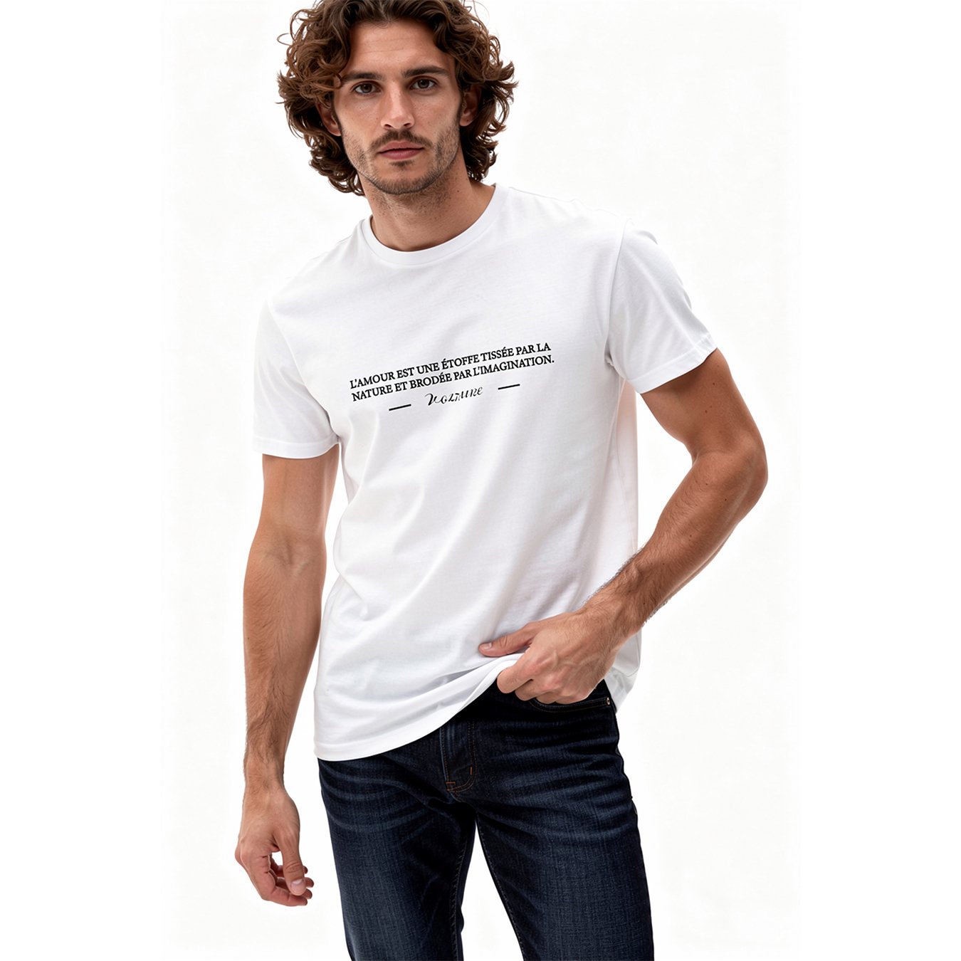 T-shirt with a Voltaire quote