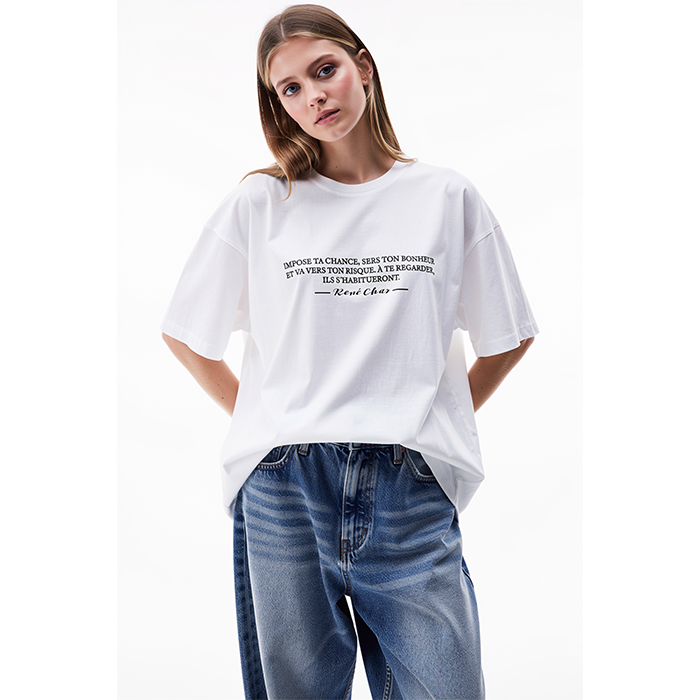 T-shirt avec une citation de René Char